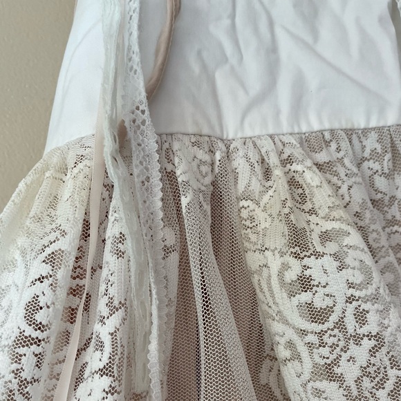 Dollcake Toddler Girl Cream Lace tiered Dress Size 4t. - Picture 3 of 5